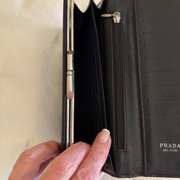 Prada Nero Black MV11 Vela Wallet - Picture 5 of 16